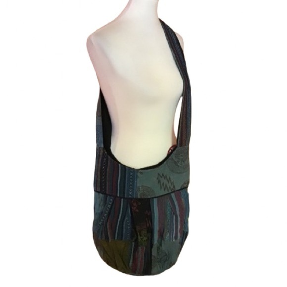 ONLY ONE Teal Grateful Dead Patchwork Bag - Picture 1 of 7